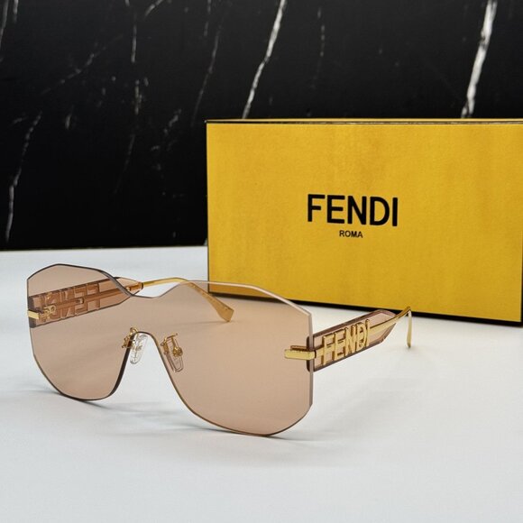 NEW FENDI GOLD PINK WOMEN SUNGLASSES FENDI FE40067U 30S main image 8